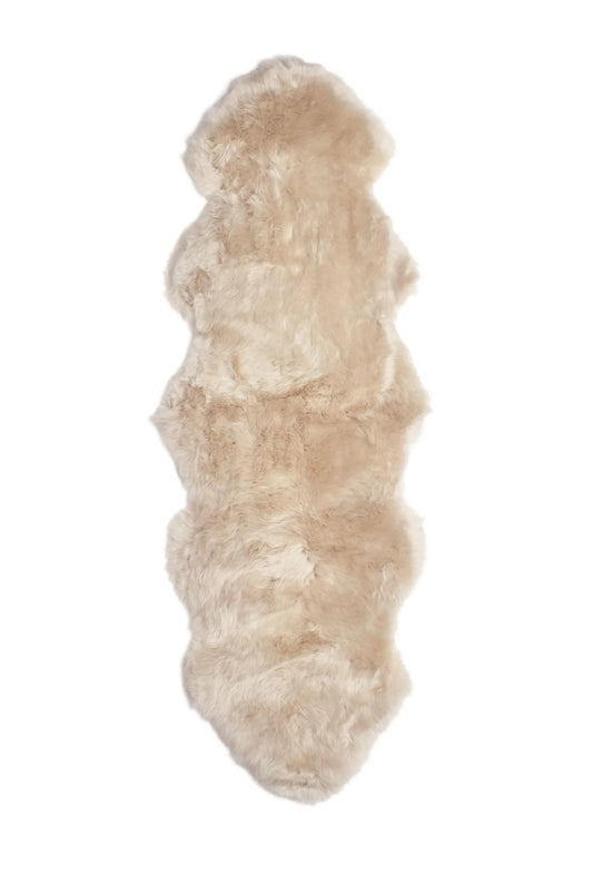 NZ Long Wool Double Sheepskin - Ivory